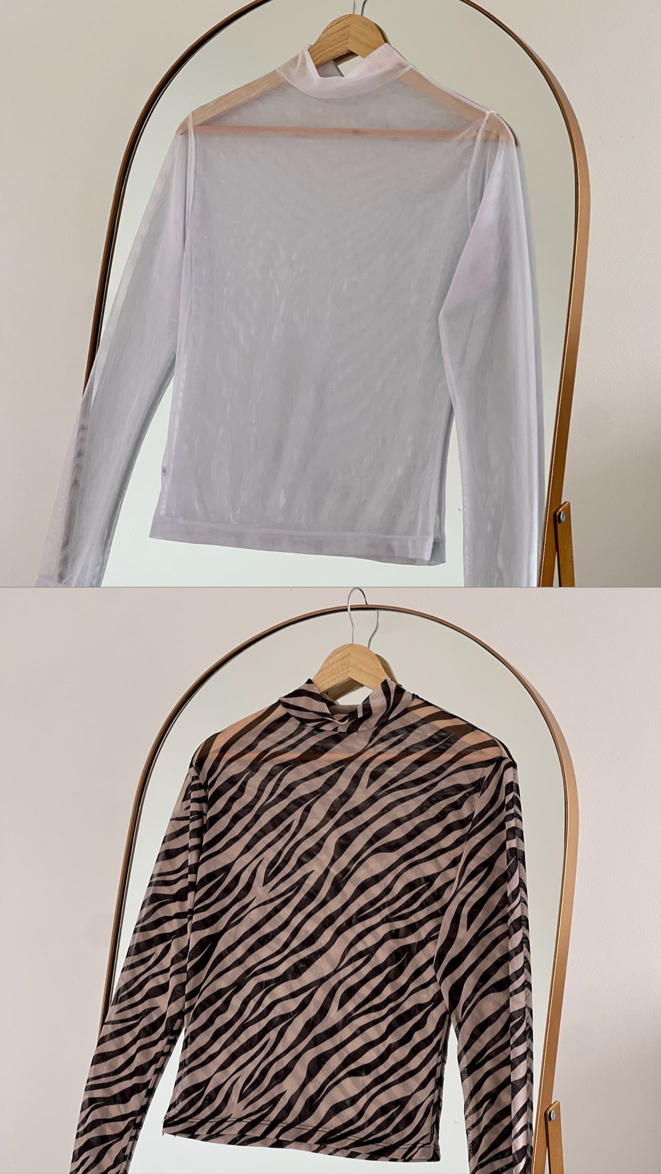 Mesh Blanco y Zebra - Pack 4