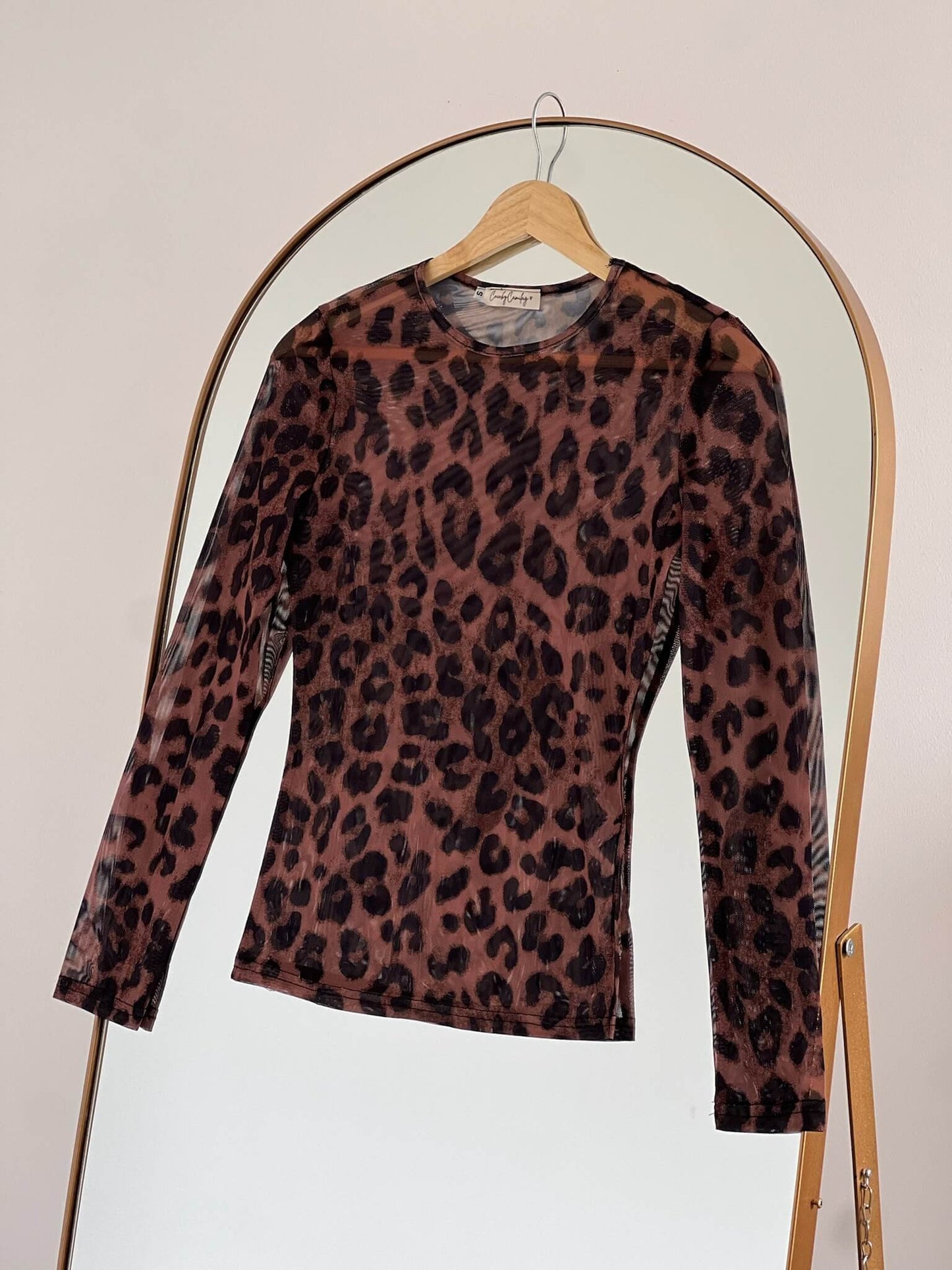 Mesh animal print