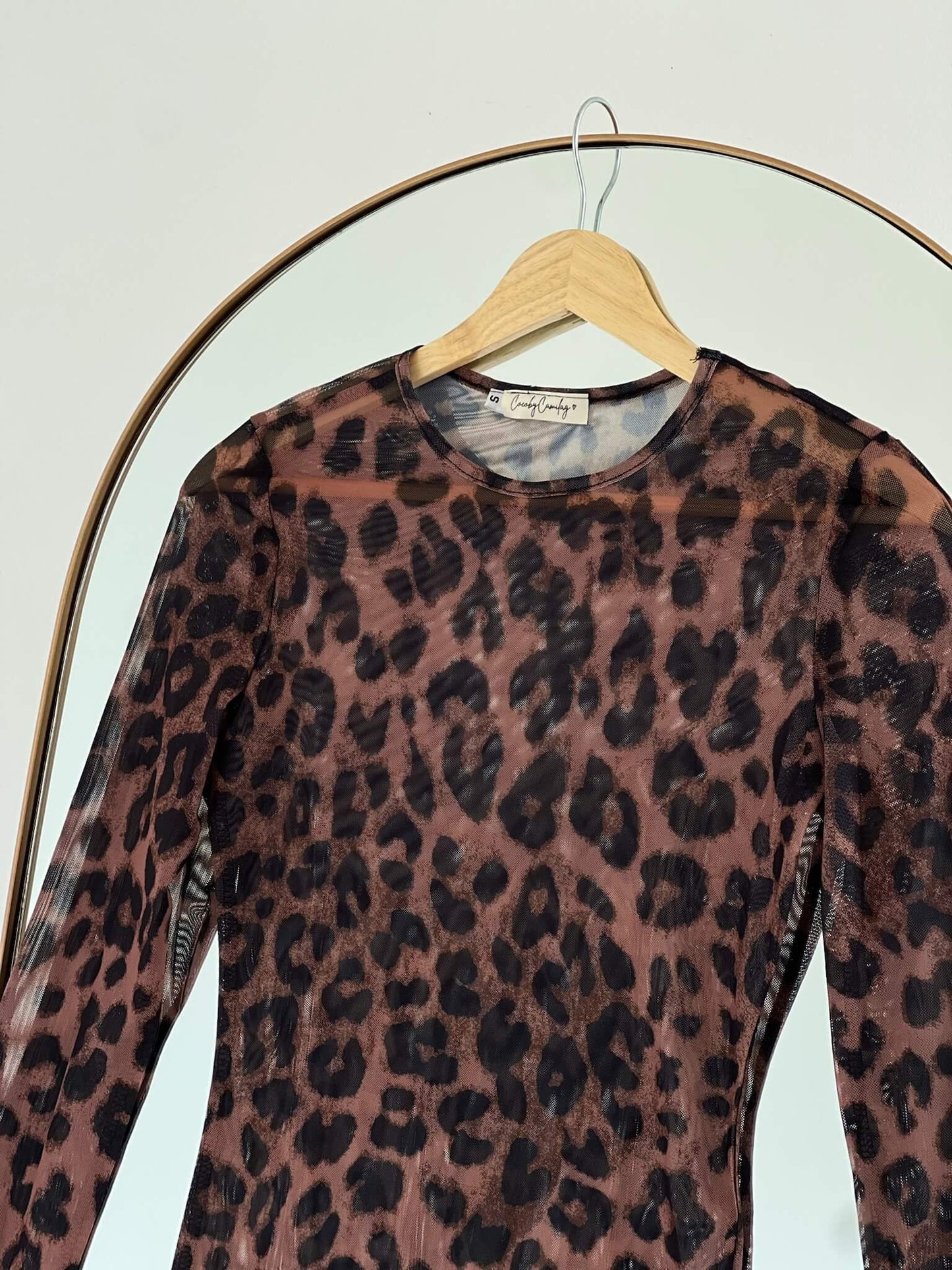 Mesh animal print