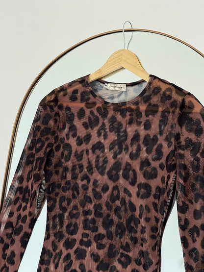 Mesh animal print