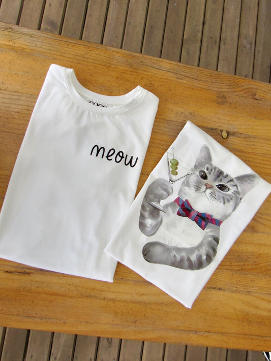Camiseta meow