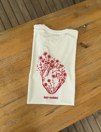 Camiseta hoy florecí