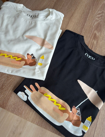 Camiseta perro salchicha