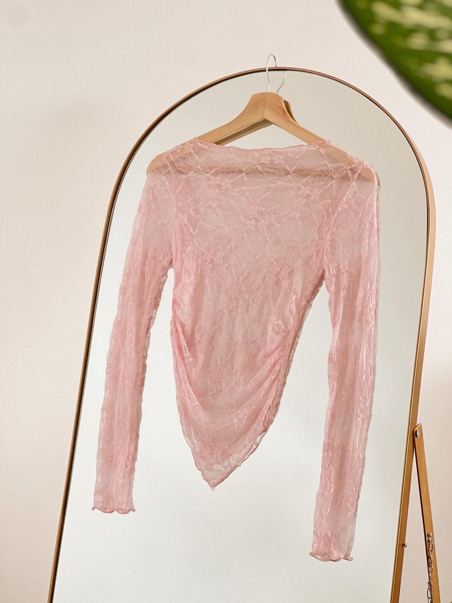 Mesh Encaje palo de rosa