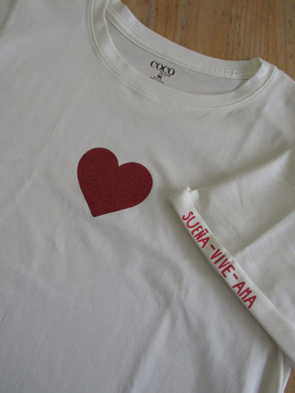 Camiseta sueña, vive, ama