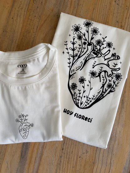 Camiseta hoy florecí